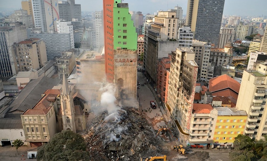 Bombeiros localizam segundo corpo no desabamento de prédio em São Paulo