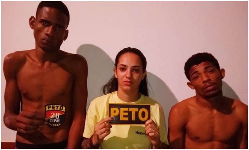 Após receber denúncia anônima, polícia prende trio com drogas em Conceição do Jacuípe