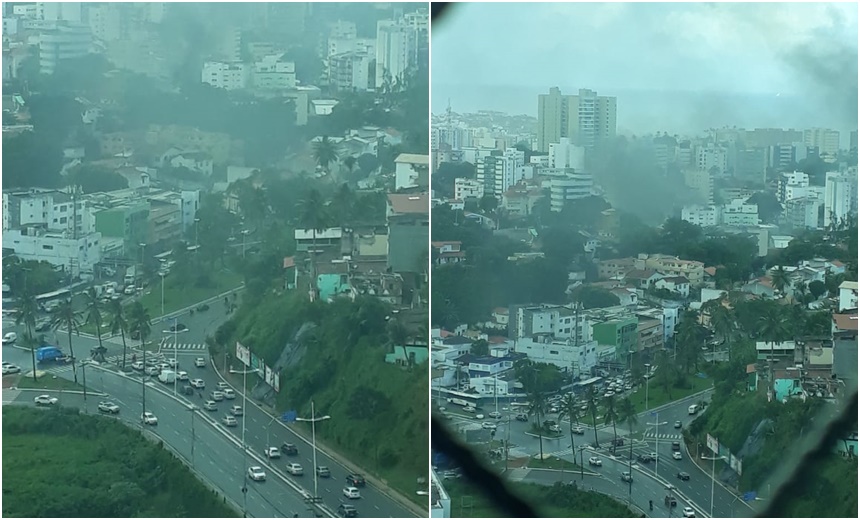 Imóvel pega fogo no Rio Vermelho; não há registro de vítimas, diz Corpo de Bombeiros