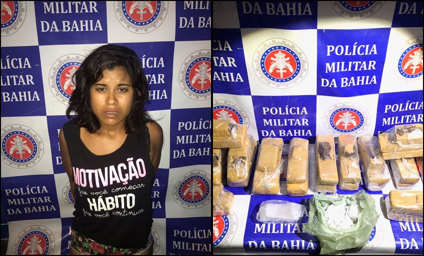 Mais de 14 quilos de drogas são apreendidos com mulher em Paulo Afonso