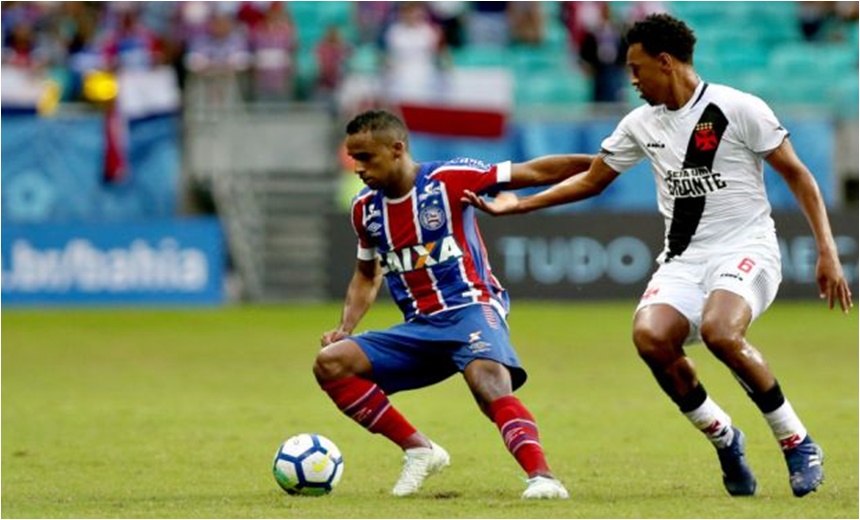 Régis reage no segundo tempo e Bahia vence Vasco na Arena Fonte Nova