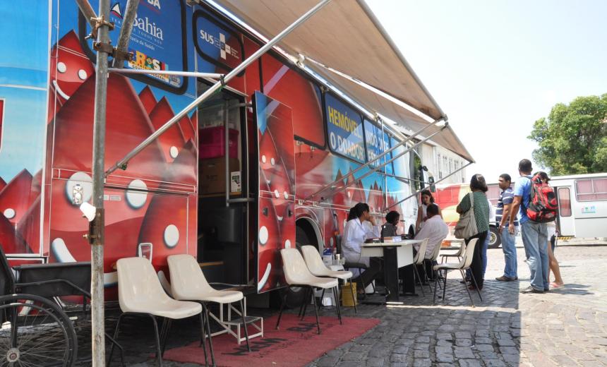 Hemóveis mantêm atendimentos aos doadores de sangue em Salvador e Feira de Santana