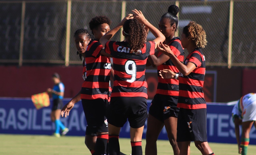 Time feminino do vitória goleia Sampaio Corrêa e segue invicto para a semifinal do Brasileiro