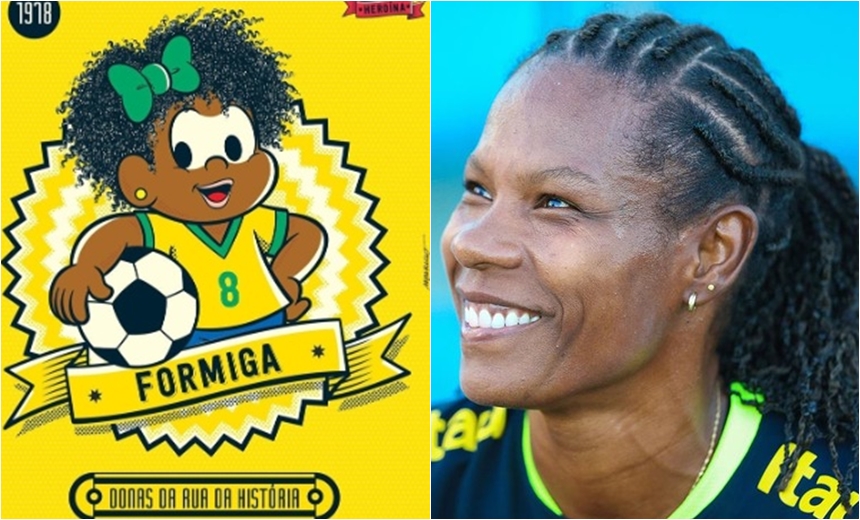 Jogadora da seleção feminina, Formiga vira personagem da Turma da Mônica em homenagem