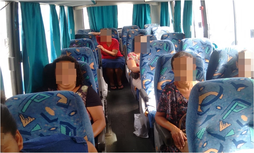 Homens encapuzados aterrorizam e saqueiam passageiros clínicos em ônibus na BR-116