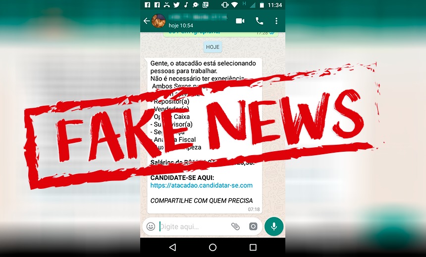 Fake news: não há processo seletivo aberto para rede de supermercados em Salvador