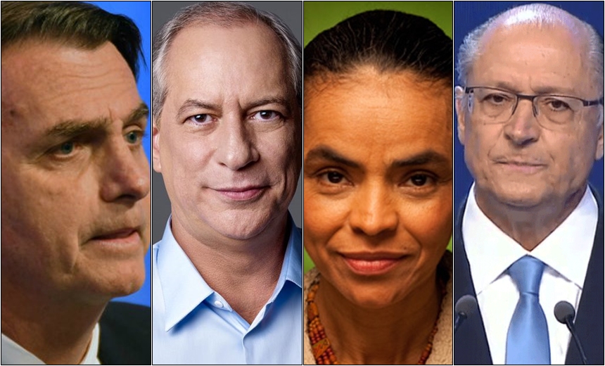 Na corrida presidencial, Bolsonaro tem 24%; Ciro, 13%; Marina e Alckmin, 11%