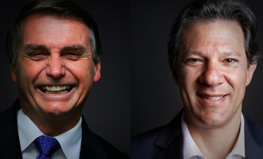 Bolsonaro e Haddad empatam pela primeira vez em pesquisa de intenção de voto