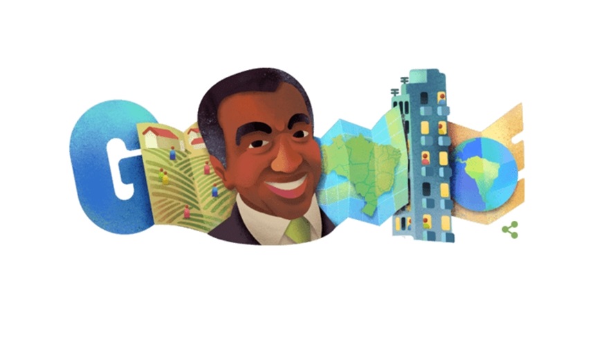 Geógrafo baiano Milton Santos é homenageado em doodle do Google; confira