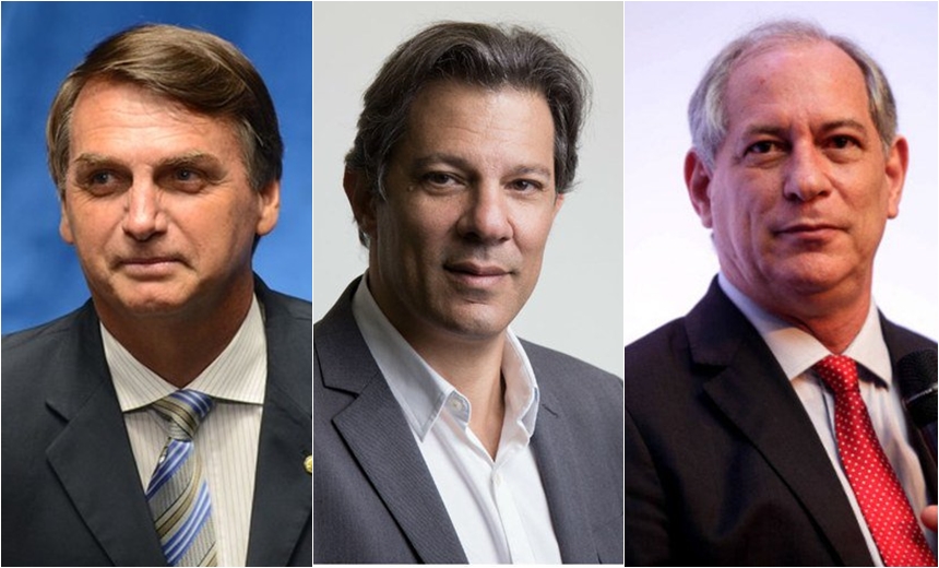 Bolsonaro tem 31%; Haddad, 21%; Ciro, 11% e Alckmin, 8%, segundo Ibope