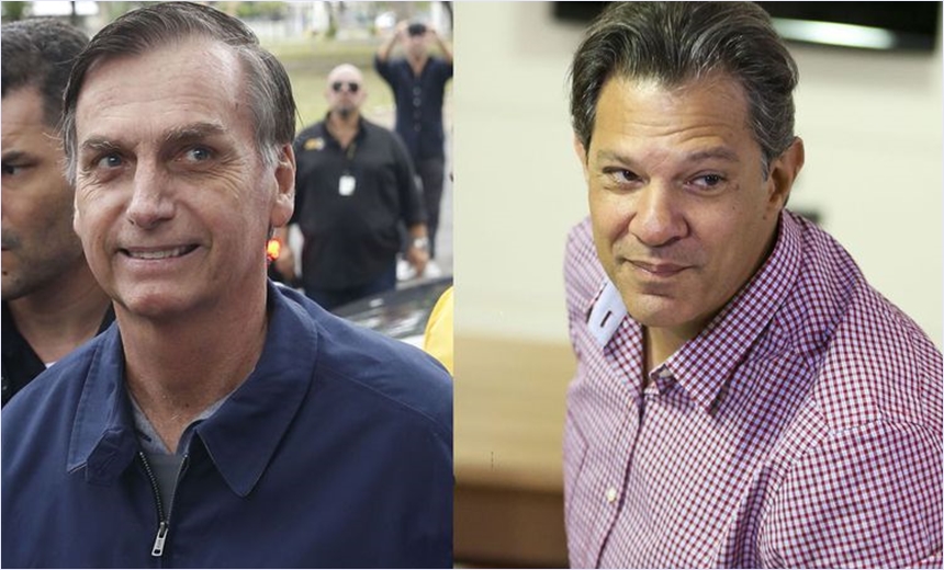 Bolsonaro e Haddad têm agendas distintas nesta segunda (8/10)