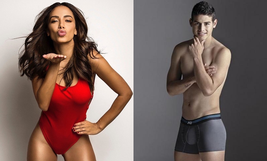 Anitta flerta com o jogador James Rodríguez e deixa de seguir o ex no Instagram