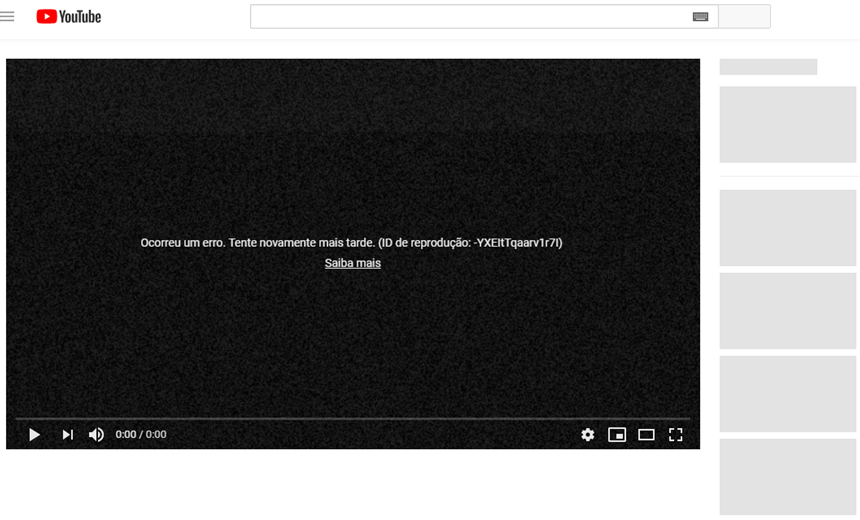 YouTube sai do ar e internautas vão à loucura; &#8220;apocalipse&#8221;