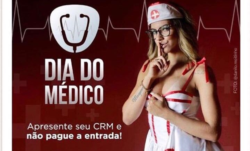 Clube adulto de Salvador faz promoção, sensualiza enfermeira e irrita órgãos