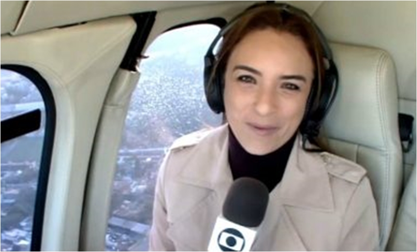 Porta do helicóptero da Globo abre no ar e assusta equipe de reportagem