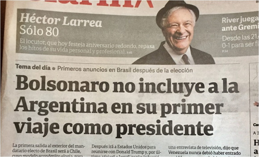 Especial de Buenos Aires para o Aratu Online: argentinos só falam de Bolsonaro