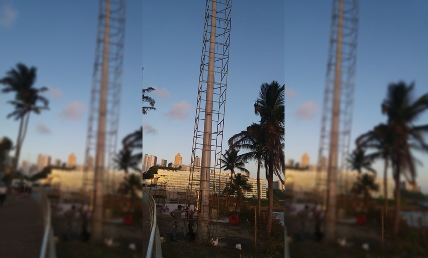 Torre de telefonia ilegal no Clube Espanhol é embargada