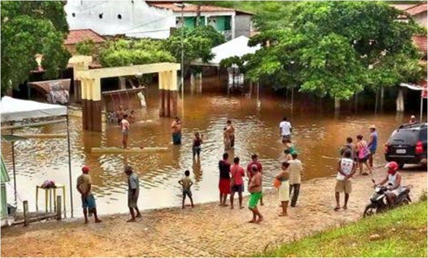 Ponto turístico, Jorrinho fica irreconhecível após chuva forte; assista