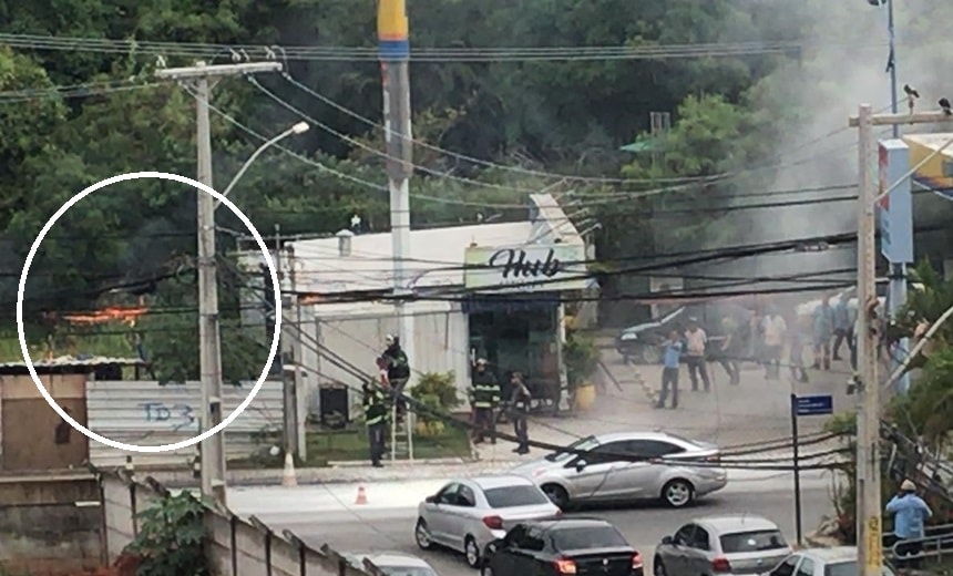 Incêndio em fiação de poste deixa moradores e motoristas apreensivos no bairro do Stiep