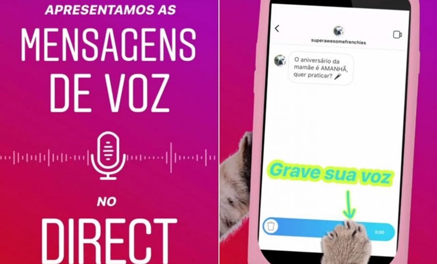 Instagram agora permite envio de mensagem de voz; saiba mais