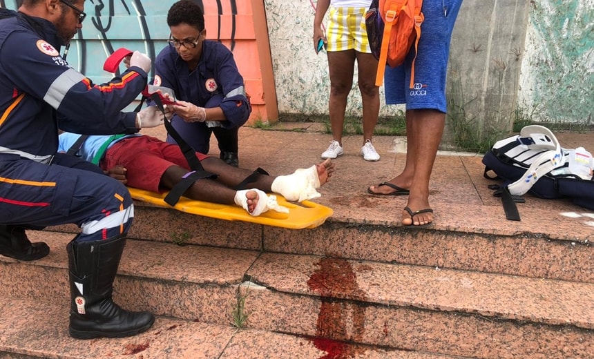 Ambulante é baleado durante tiroteio ocorrido na Paralela