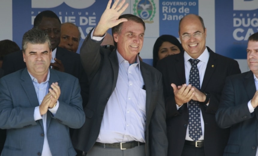 Bolsonaro e Witzel prometem novas escolas militares no Rio de Janeiro