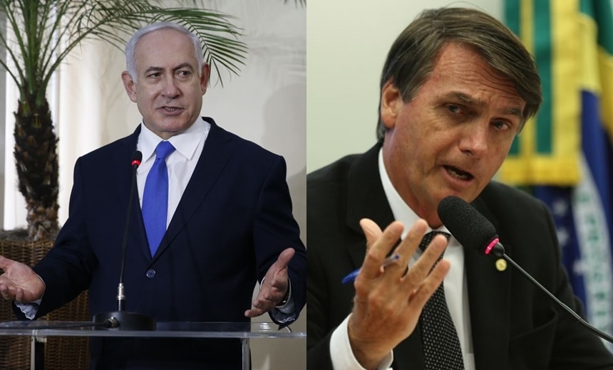 Bolsonaro garante mudança de embaixada para Jerusalém; diz Netanyahu