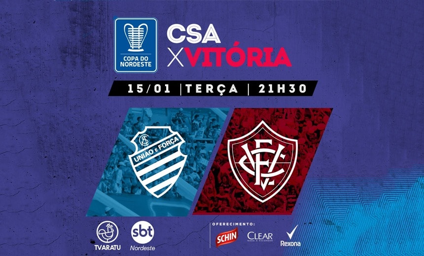 Contagem regressiva: CSA x Vitória abrem transmissão da Aratu na Copa do Nordeste