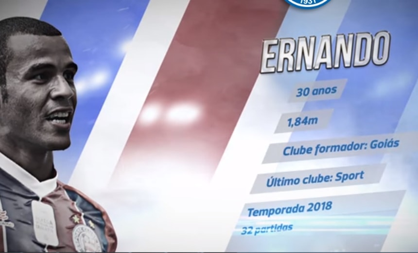 Bahia anuncia mais um novo reforço para temporada 2019; veja vídeo