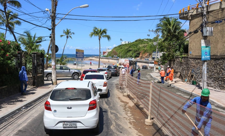 Tráfego de veículos em trecho do Rio Vermelho será interditado a partir desta terça