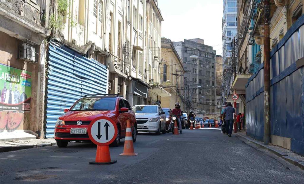 Tráfego de veículos é alterado no Centro Histórico; confira