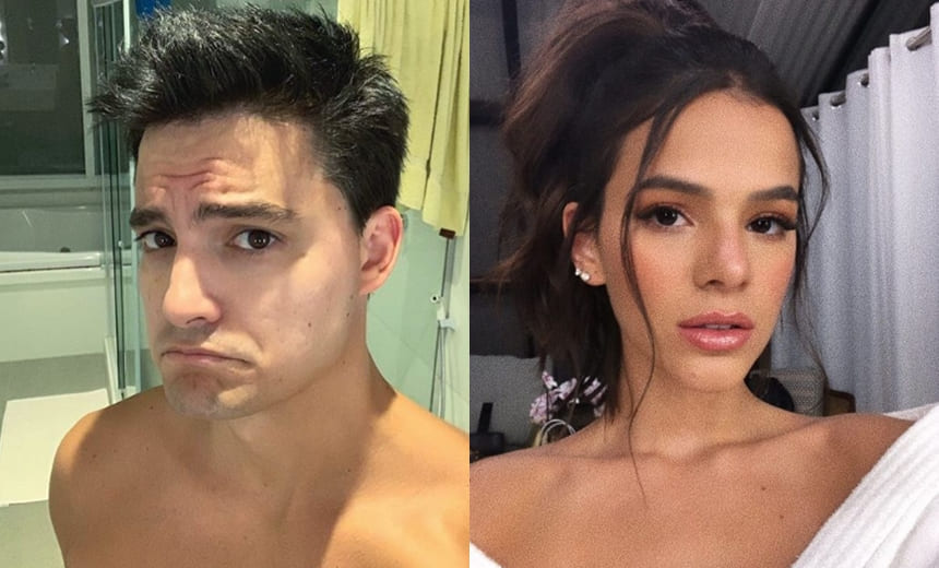 Felipe Neto brinca com Bruna Marquezine e acaba &#8220;constrangido&#8221;; veja