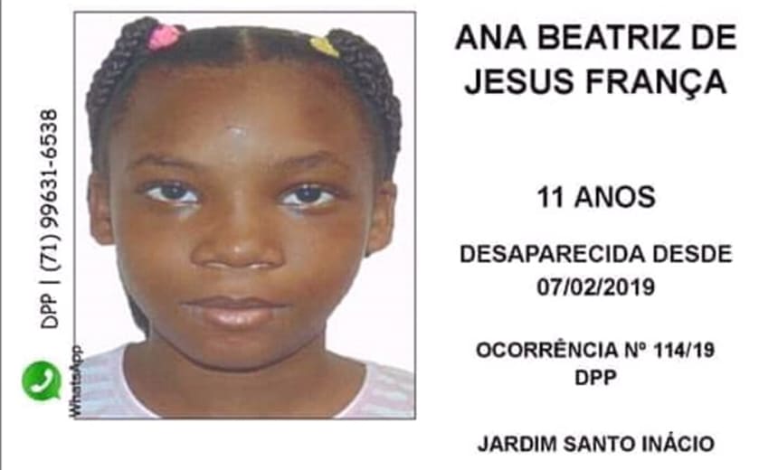 Família procura por menina de 11 anos desaparecida no Jardim Santo Inácio