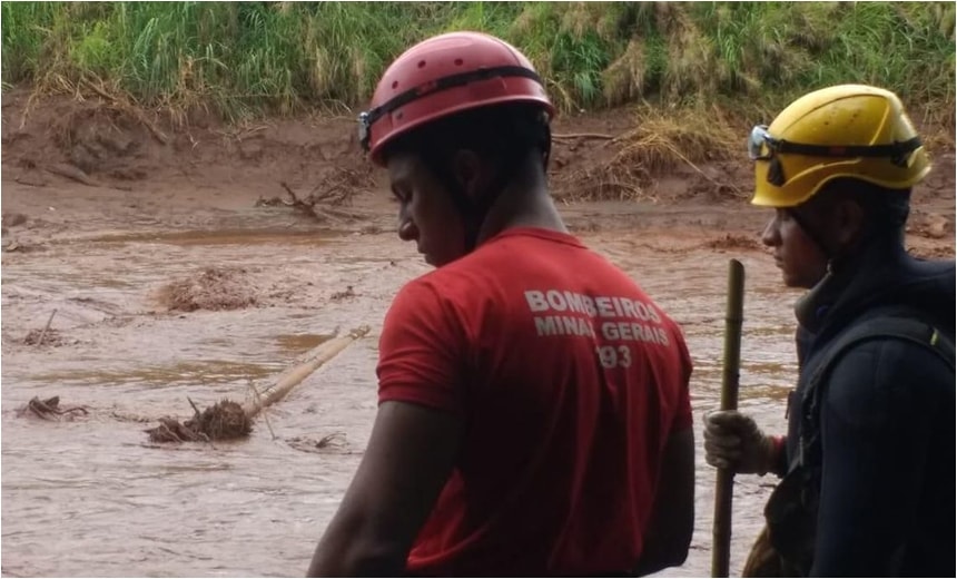 Quatro bombeiros de Brumadinho foram diagnosticados com excesso de metal no corpo