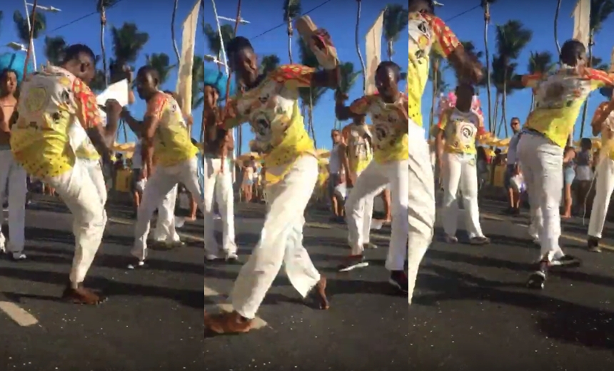 Bloco da capoeira apresenta elementos da cultura afro no Fuzuê; &#8220;reunião cultural&#8221;