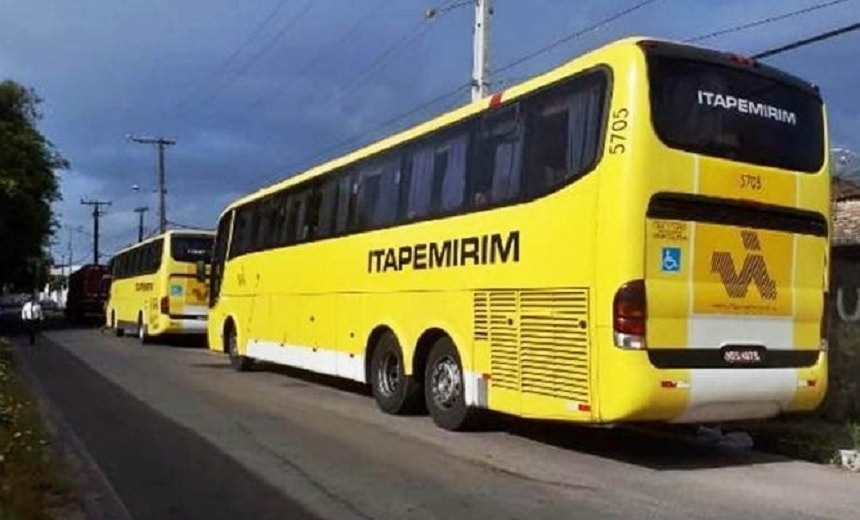 Bandidos assaltam passageiros de dois ônibus interestaduais em Conceição do Jacuípe