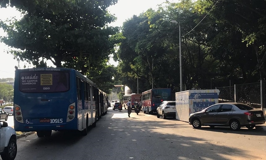 Por insegurança, ônibus não entram na Santa Cruz; final de linha é no Parque da Cidade