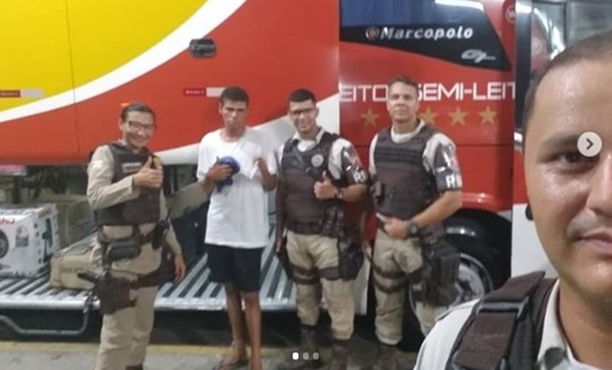 Homem fica perdido em Salvador após Carnaval e recebe ajuda da PM para voltar ao lar