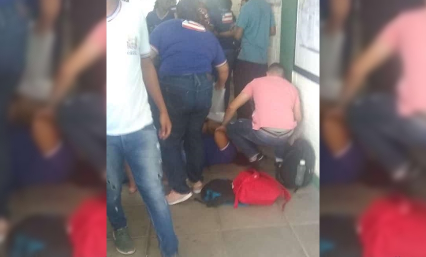 Alunos entram em pânico após bombas serem arremessadas em escola de Camaçari