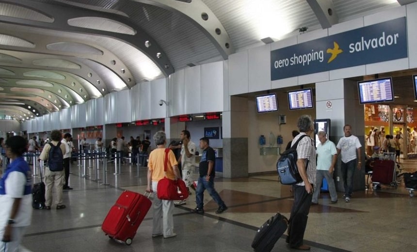 Policiais pedem ajustes na Reforma da Previdência, no aeroporto de Salvador nesta terça