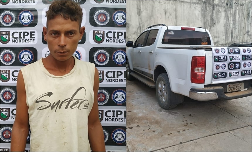 Homem é preso e carro que seria usado em assalto é apreendido em Canudos