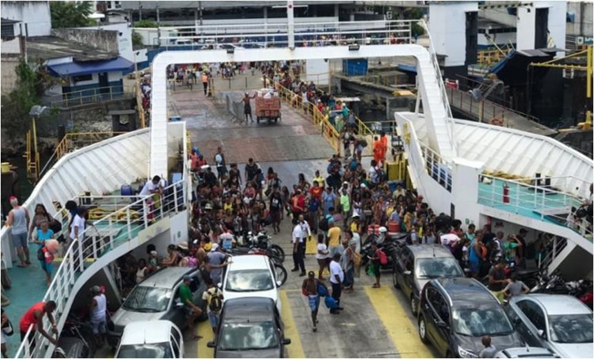 Movimento continua intenso no Ferry-boat e rodoviária após feriadão da Semana Santa