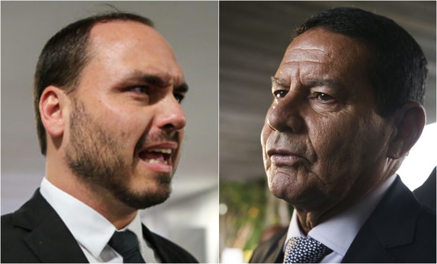 Jair Bolsonaro quer fim de briga pública entre filho Carlos e General Mourão