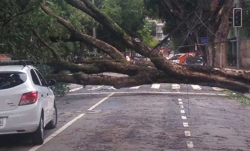 Chuvas e ventos deixam o Rio de Janeiro em estágio de atenção