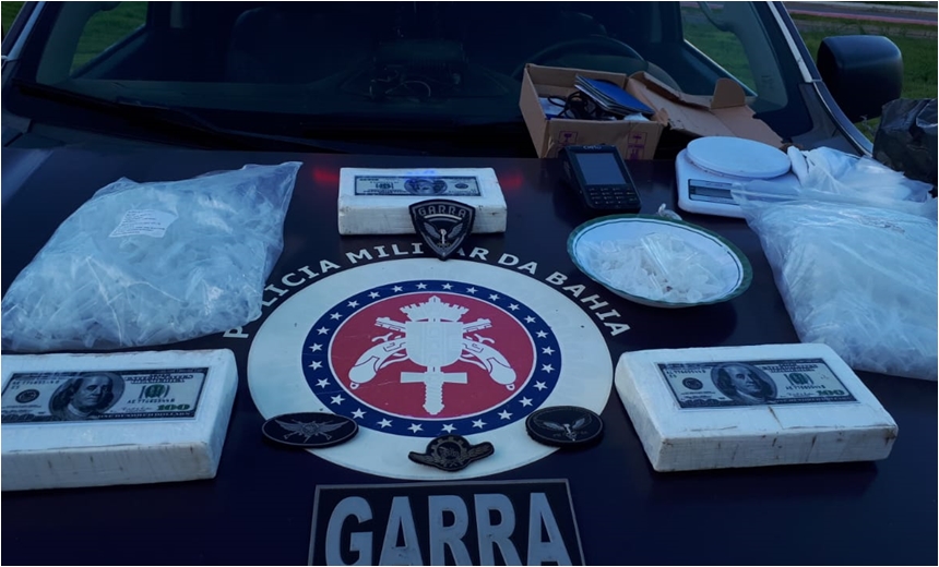 Polícia Militar apreende 5 kg de cocaína com dupla no bairro de São Marcos