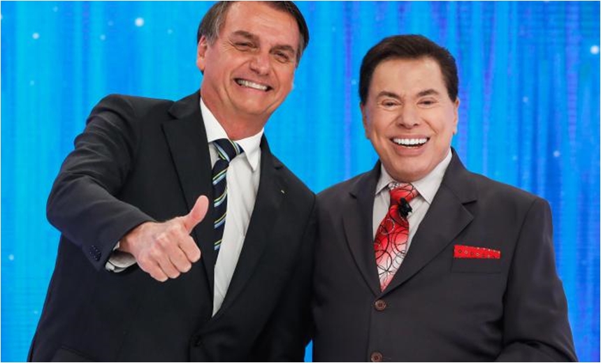 Com Silvio Santos, Bolsonaro fala de Previdência, faz piada e é contestado sobre armas