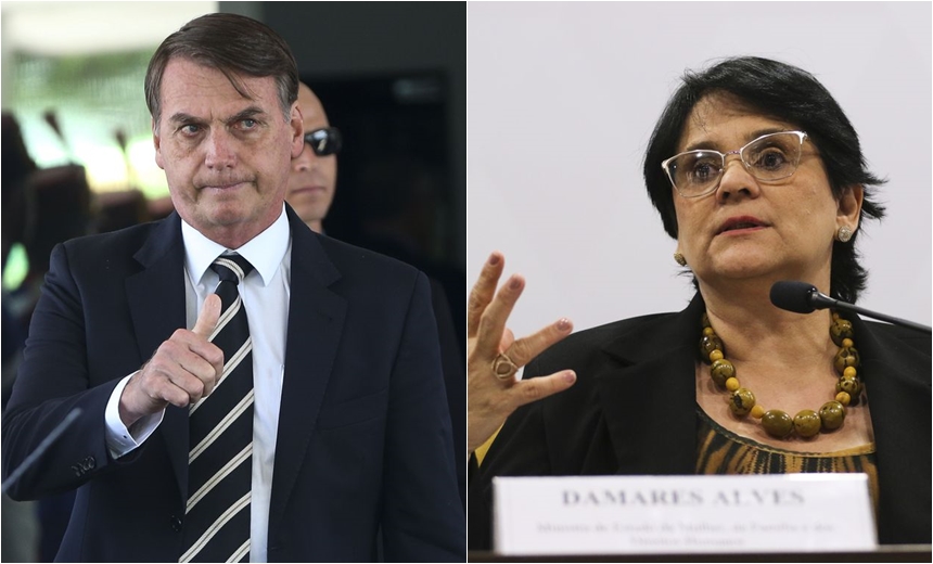 "Nós temos um homem extremamente inteligente no Brasil", diz ministra Damares sobre Bolsonaro