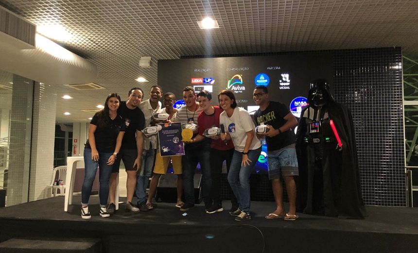 Vencedores do Hackathon da Nasa em Salvador foram motivados por professora universitária