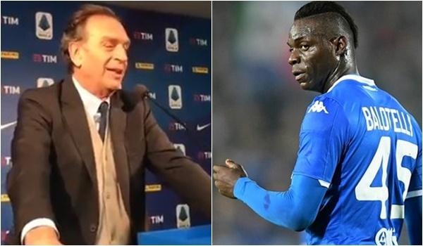 "É negro. Está trabalhando para clarear", diz presidente do Brescia sobre Balotelli