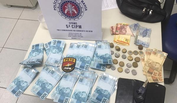 Trio de suspeitos é capturado com R$ 9 mil em cédulas falsas, em Mar Grande 